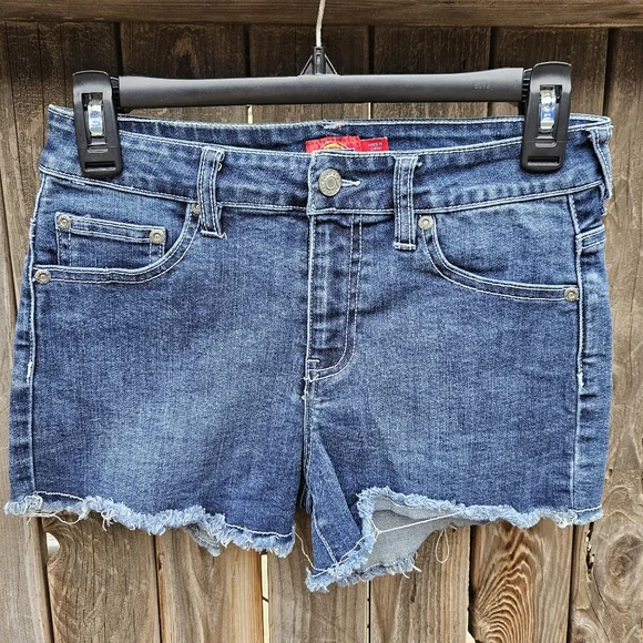 Dickies Denim Blue Women's Shorts Size 16 - Picture 4 of 15